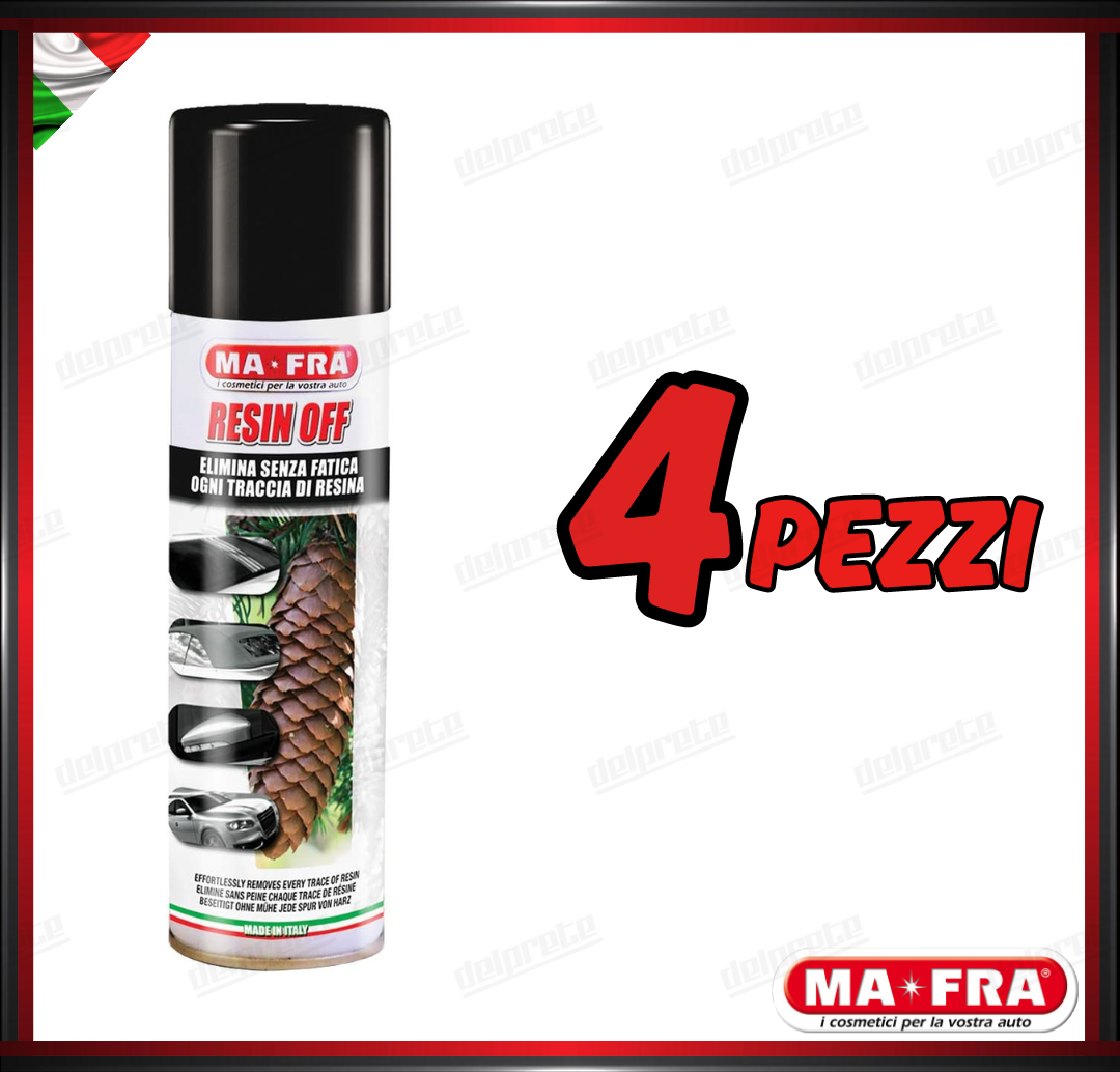 MAFRA - RESIN OFF RIMUOVE TRACCE DI RESINA DALLA CARROZZERIA E SALSEDINE 250ML