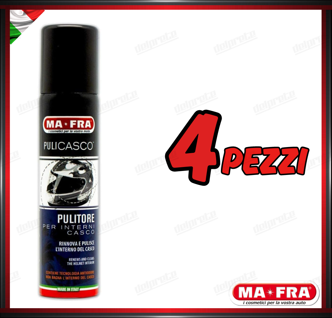 MAFRA - PULICASCO PULITORE CASCO INTERNI DISINFETTANTE ANTIODORE NEUTRO 75ML