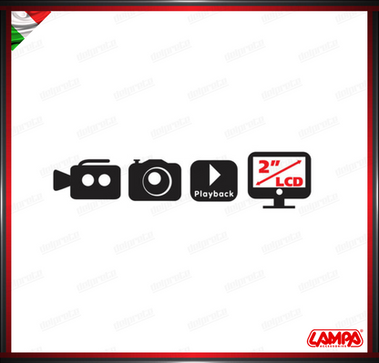 LAMPA ACTION CAM 1 HD 720 P + KIT ACCESSORI TELECAMERA PER SPORT