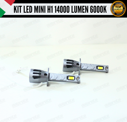 KIT FULL LED LAMPADE H1 MINI BIANCO 6000K 14000 LUMEN CANBUS NO ERRORE