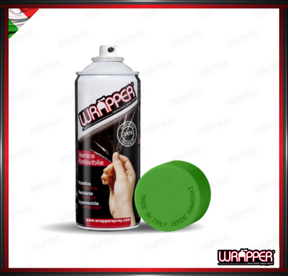 WRAPPER BOMBOLETTA PELLICOLA SPRAY REMOVIBILE 400 ML VERDE KAWASAKI