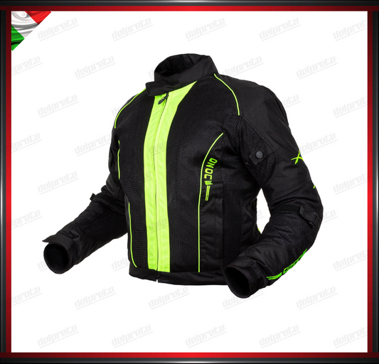 GIACCA IN TESSUTO FLUO MESH TENICO TRASPIRANTE TRAFORATO PROTEZIONI OMOLOGATE CE