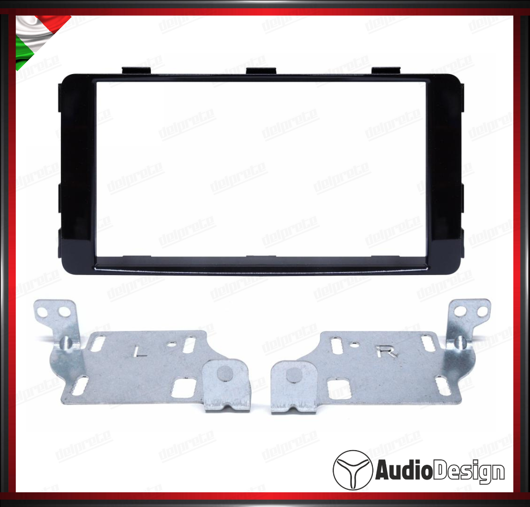 MASCHERINA 2DIN KIT MONTAGGIO AUTORADIO MITSUBISHI L200 DAL 2014 - AUDIODESIGN