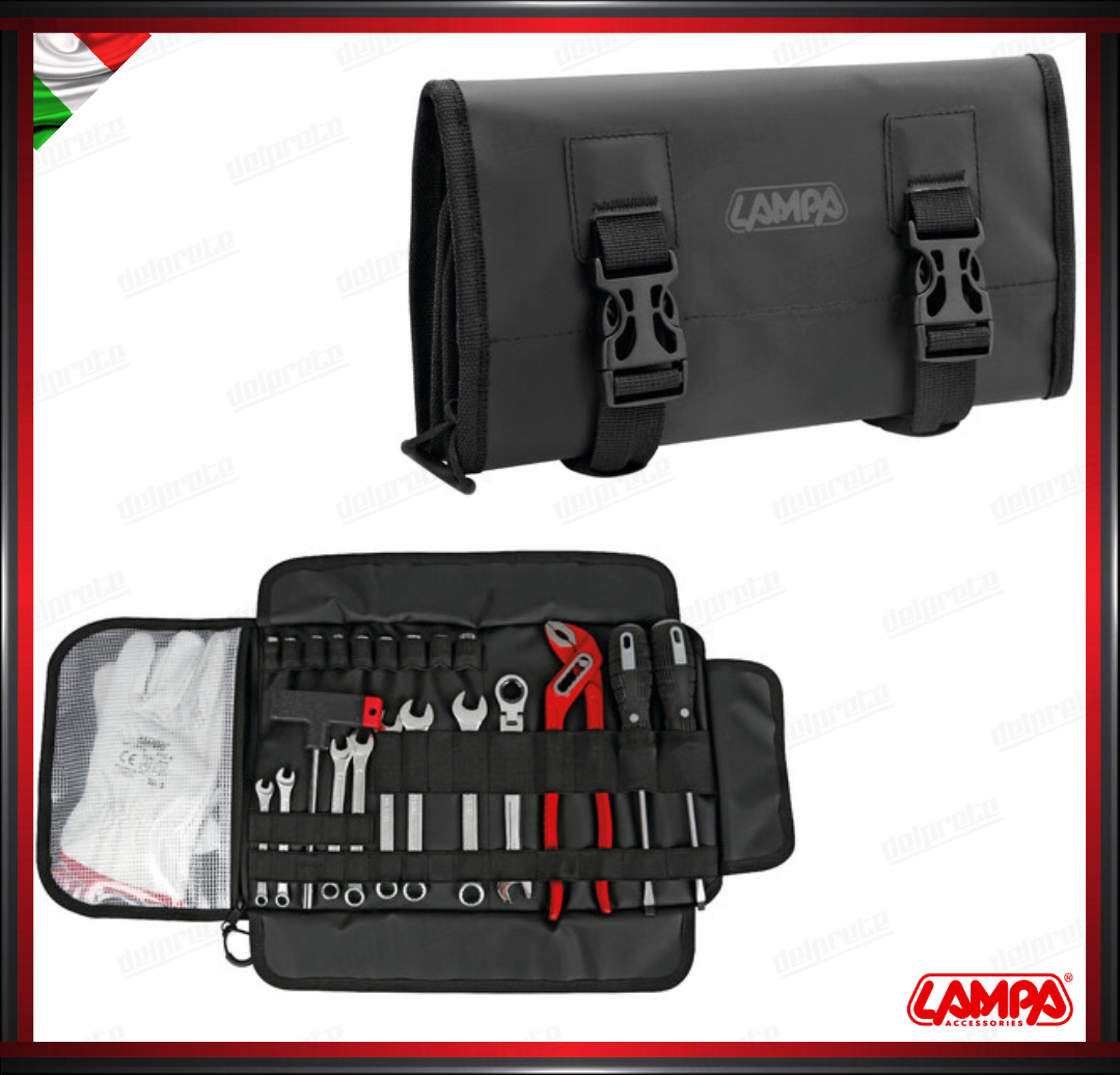 BIKE TOOL ORGANIZER UTENSILI BORSA PORTA ATTREZZI LAMPA - PVC 500D TELATO