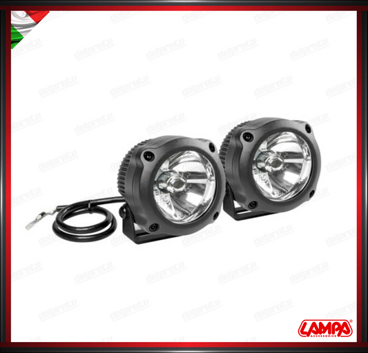 MAX LUM 1 COPPIA FARETTI AUSILIARI SUPPLEMENTARI LAMPA A LED 12V 6000K BIANCO