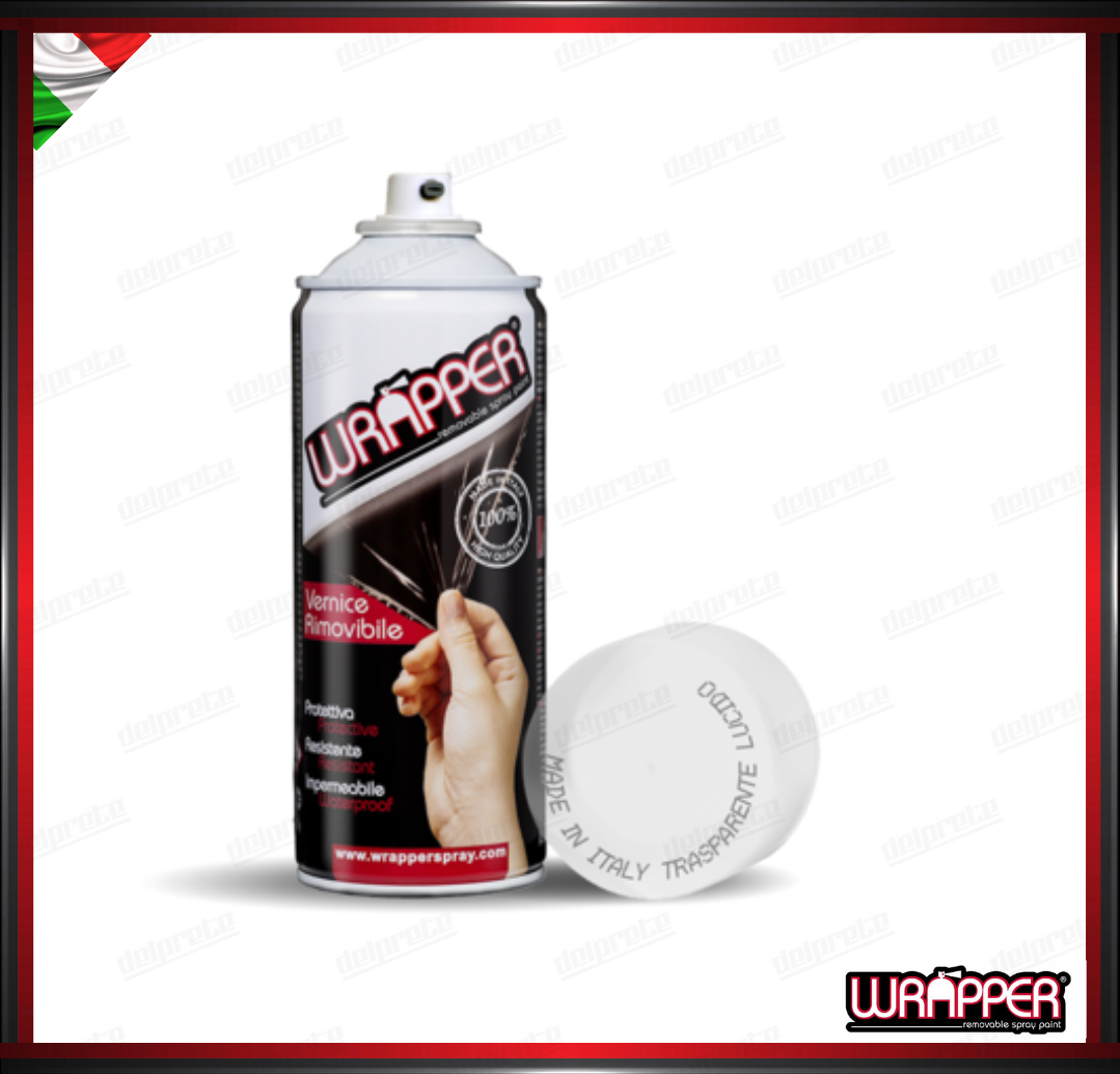 WRAPPER BOMBOLETTA PELLICOLA SPRAY REMOVIBILE 400 ML TRASPARENTE LUCIDO