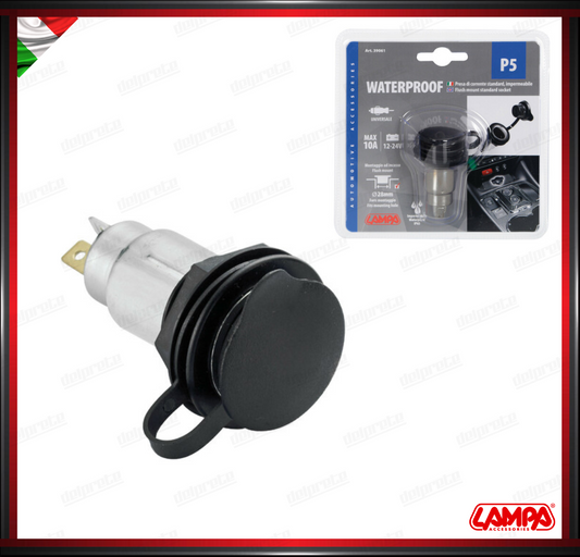 PRESA DI CORRENTE LAMPA STANDARD MONTAGGIO AD INCASSO ACCENDISIGARI 12/24V