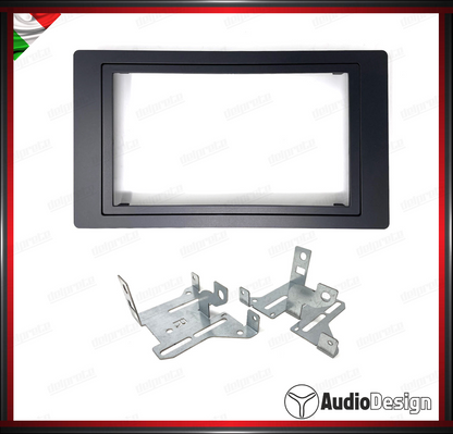 MASCHERINA 2DIN KIT MONTAGGIO AUTORADIO TOYOTA AYGO X (AB70) 2022> ANTRACITE - AUDIODESIGN