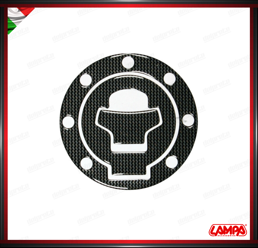 PRO TANK ADESIVO ( SUZUKI 7 FORI ) COPERTURA TAPPO CARBURANTE BENZINA CARBON LAMPA