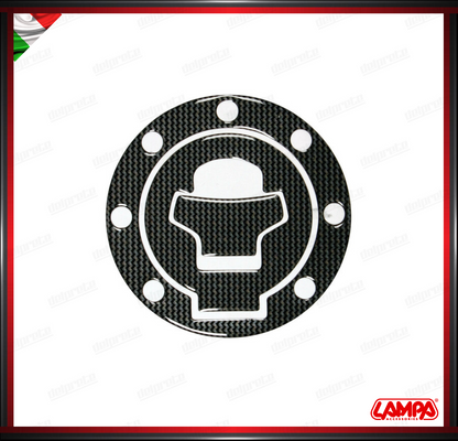 PRO TANK ADESIVO ( SUZUKI 7 FORI ) COPERTURA TAPPO CARBURANTE BENZINA CARBON LAMPA