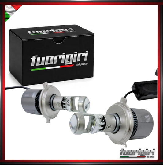 KIT LED H4 / H7 / BI LED LENS LENTICOLARE 6000K BIANCO CANBUS 20000 LUMEN REALI CANBUS