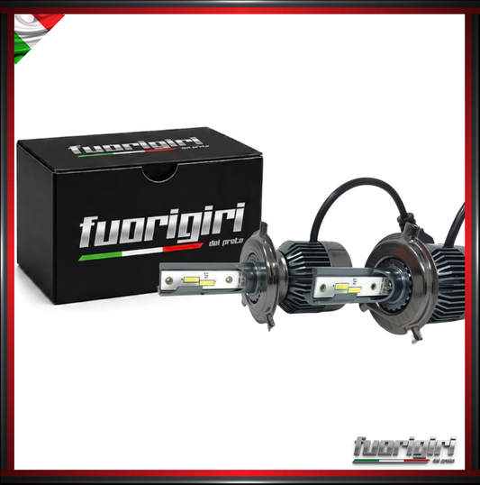 KIT FULL LED H4 / H7 / H11 / HB3 / H1 12000 LUMEN CANBUS 6000K BIANCO PER FARI A PARABOLA 100% NOERROR