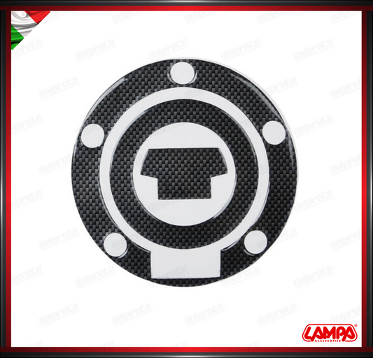 PRO TANK ADESIVO ( YAMAHA 5 FORI ) CARBON LOOK COPERTURA TAPPO CARBURANTE BENZINA LAMPA