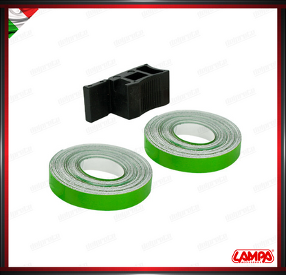 WEEL STRIPE PROFILO ADESIVO CERCHI RUOTE VERDE 6 METRI PASTELLO UNIVERSALE LAMPA