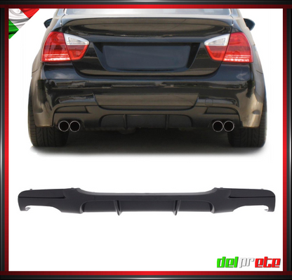 DIFFUSORE POSTERIORE 2X2 M PERFORMANCE BMW SERIE 3 E90 E91 (04-11) TUNING M-SPORT