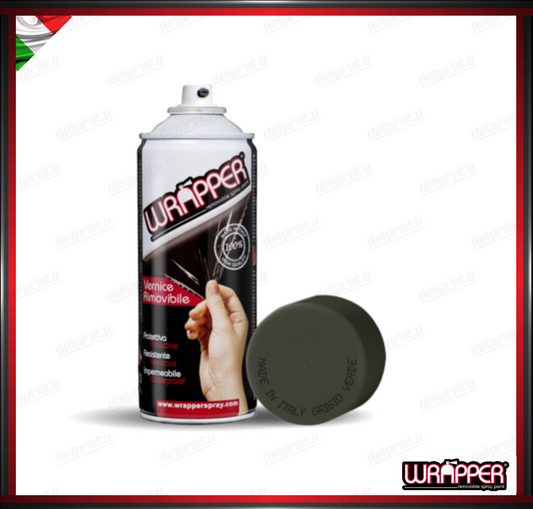 WRAPPER BOMBOLETTA PELLICOLA SPRAY REMOVIBILE 400 ML GRIGIO VERDE