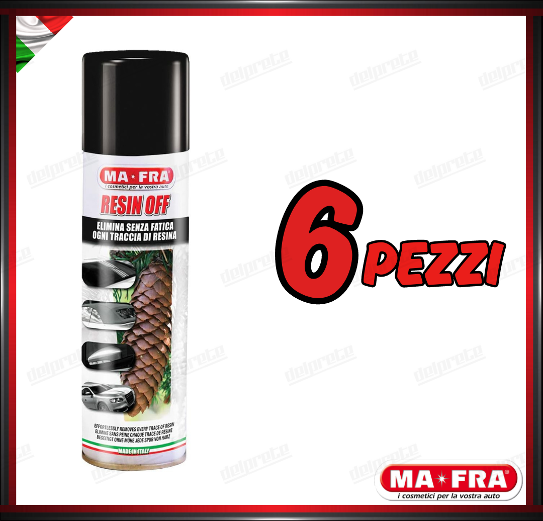 MAFRA - RESIN OFF RIMUOVE TRACCE DI RESINA DALLA CARROZZERIA E SALSEDINE 250ML