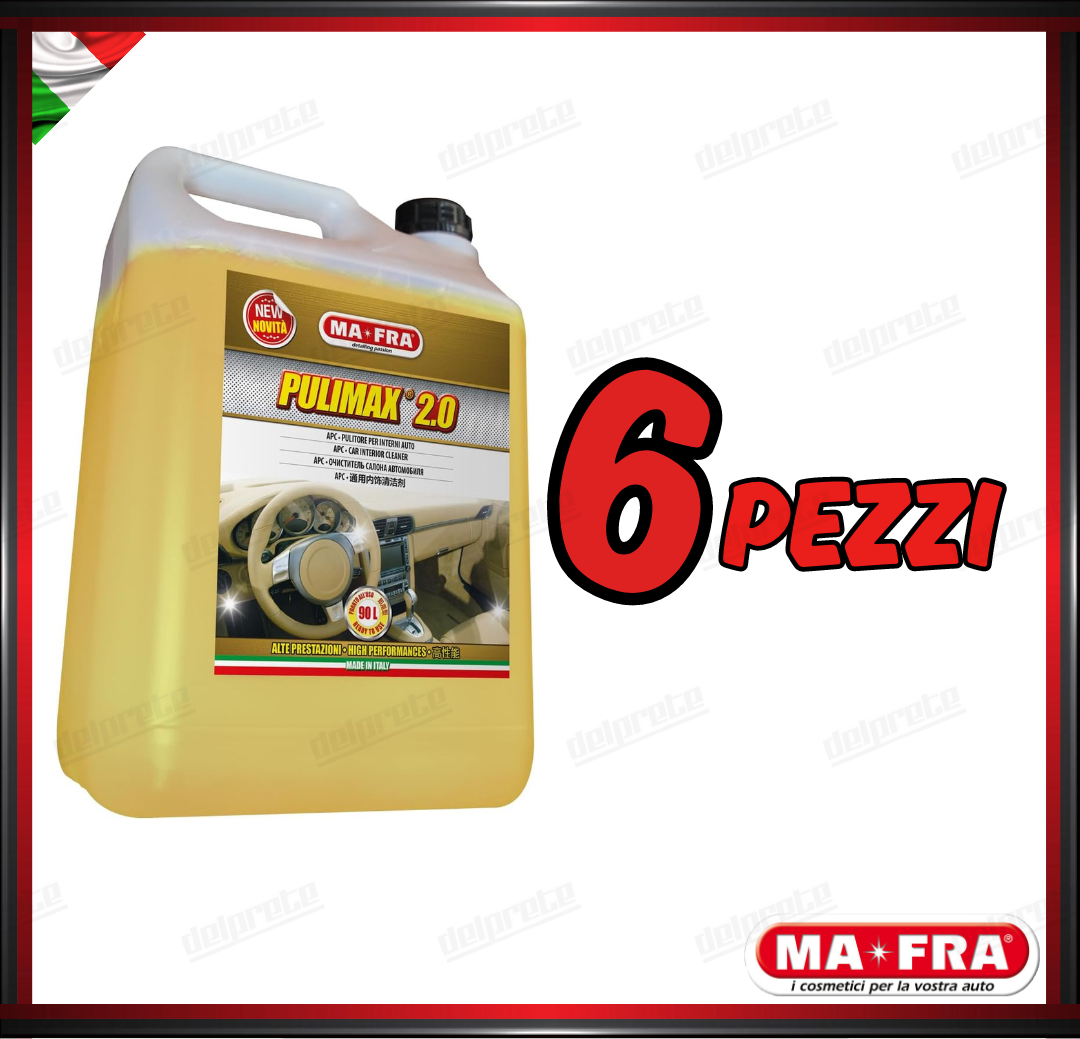 MAFRA - PULIMAX 2.0 APC DETERGENTE PER INTERNI AUTO PULITORE RINNOVANTE 4500 ML