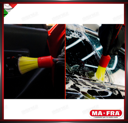 MAFRA - PENNELLO 30mm LIME BRUSH CAR DETAILER PULIZIA INTERNO ESTERNO AUTO MOTO