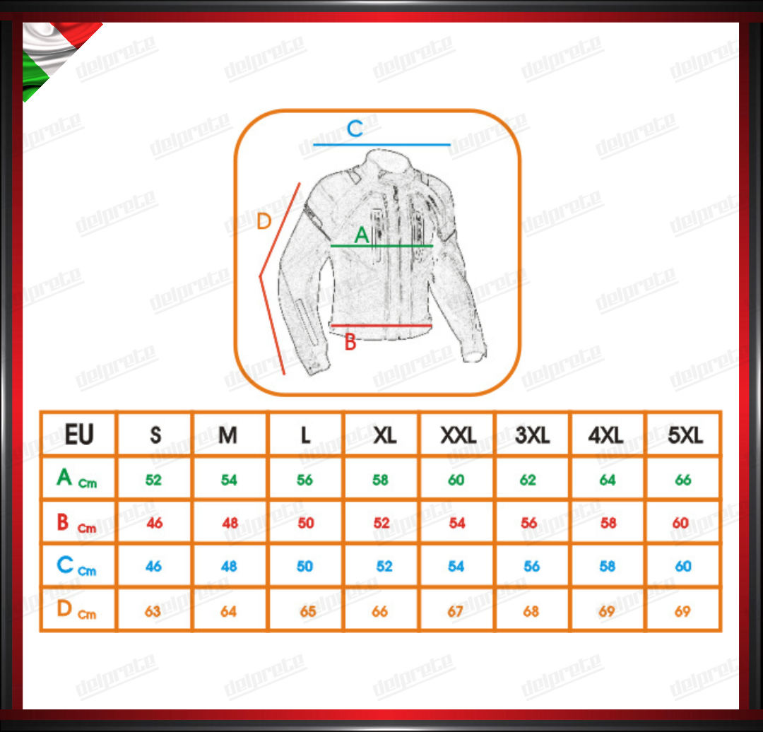 GIACCA MOTO IN TESSUTO CORDURA CON MANICE REMOBILILI PROTEZIONI OMOLOGATE CE
