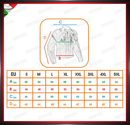 GIACCA MOTO IN TESSUTO CORDURA CON MANICE REMOBILILI PROTEZIONI OMOLOGATE CE