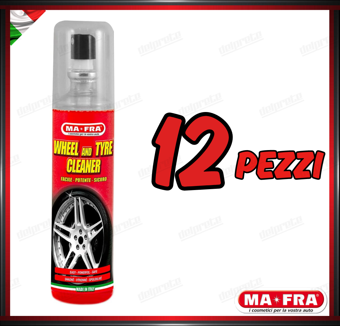 MAFRA - PULITORE CERCHI E GOMME CON SCHIUMA ATTIVA FACILE POTENTE SICURO 150ML