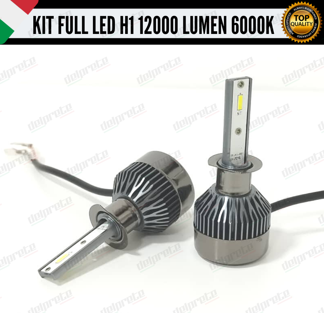 KIT FULL LED ALFA ROMEO 147 H1 ABBAGLIANTI 6000K BIANCO 12000 LUMEN CANBUS LED