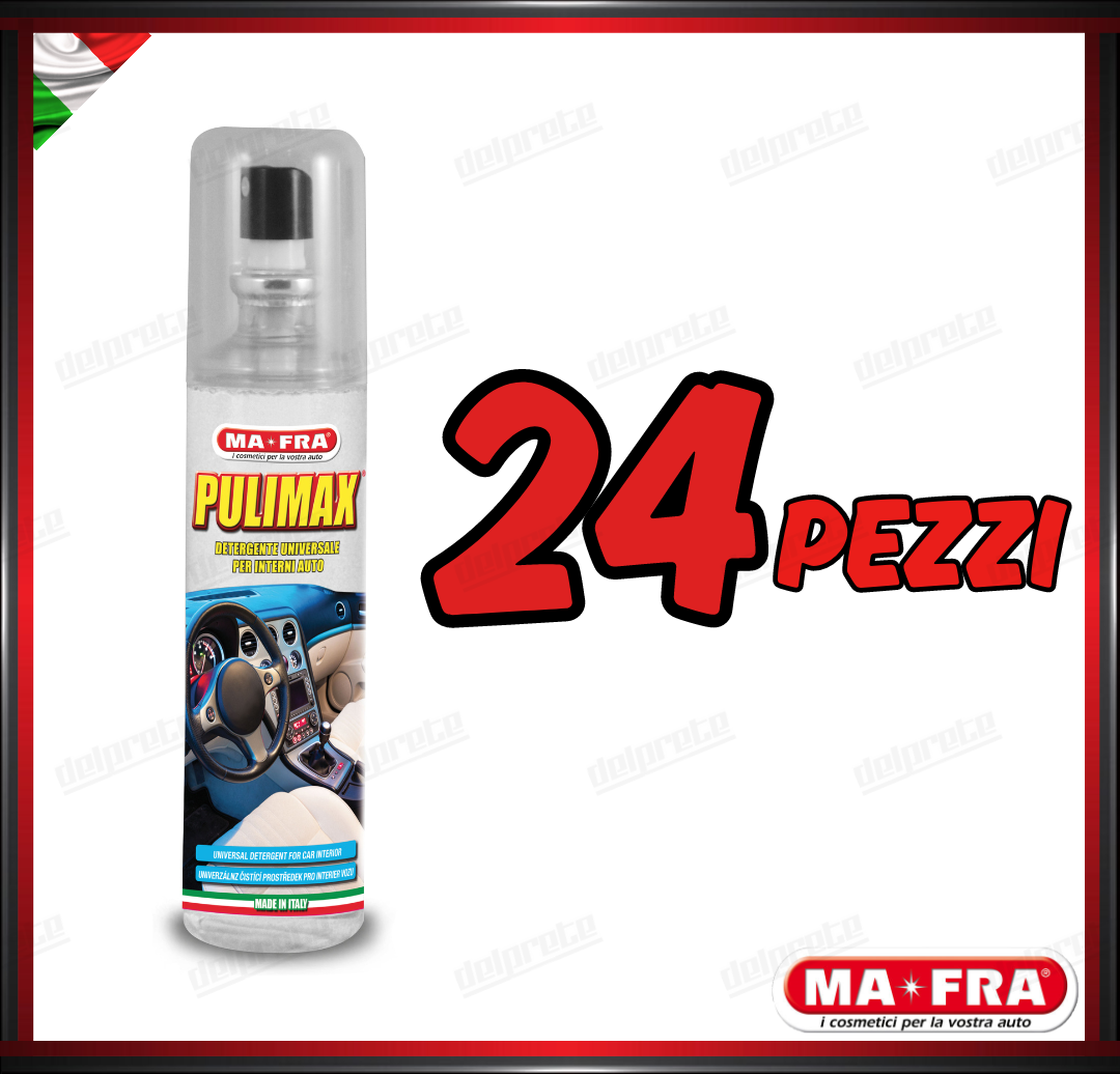 MAFRA - PULIMAX DETERGENTE INTERNI PULITORE UNIVERSALE TESSUTI PLASTICHE PELLE 150ML