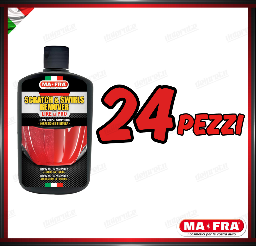 MAFRA - POLISH SCRATCH E SWIRL REMOVER DUAL PASTA POLISH RIMOZIONE DIFETTI 250 ML