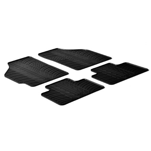 LAMPA - SET TAPPETINI IN GOMMA SU MISURA FIA PUNTO II 188 1999-2009 CON GANCI