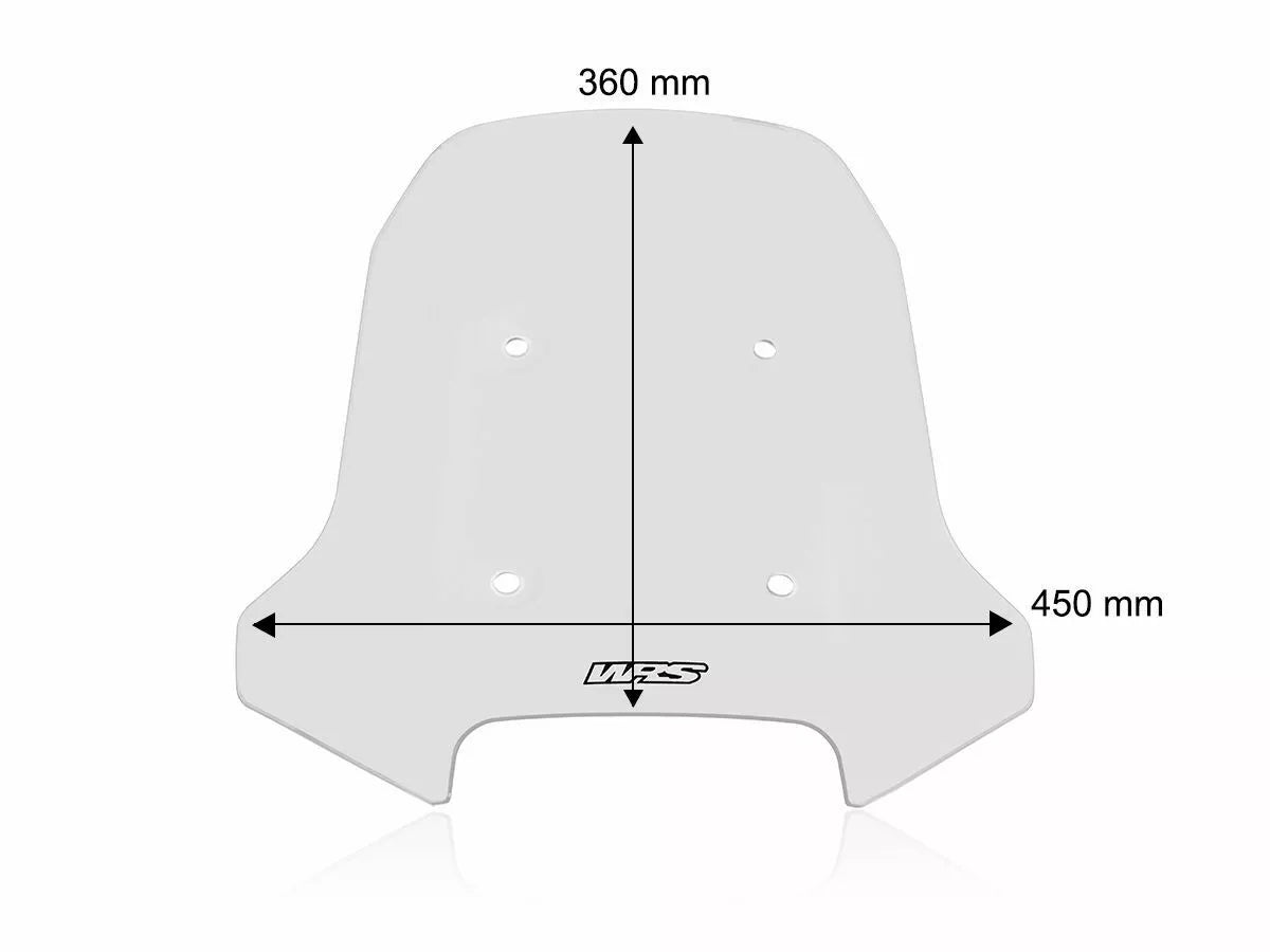 WRS - CUPOLINO TOURING TRASPARENTE WRS CF MOTO 450 MT 2024