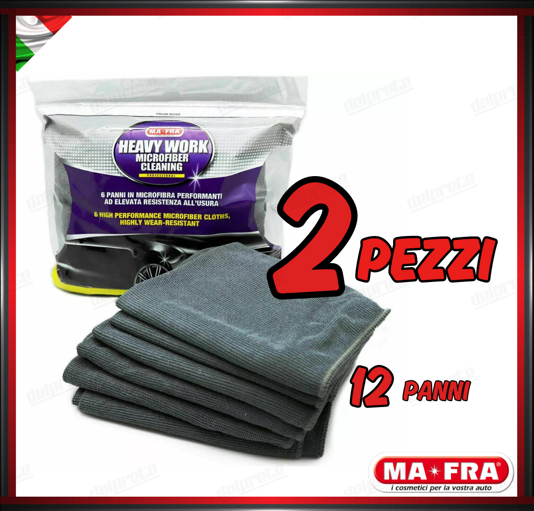 MAFRA - PANNO IN MICROFIBRA PROFESSIONALE HEAVY WORK 60X40 AUTO MOTO BARCA