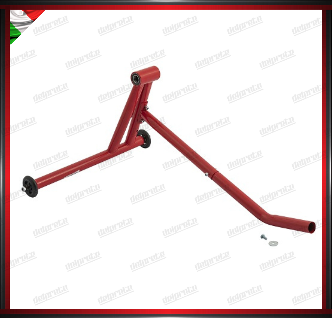 CAVALLLETTO ALZA MOTO POSTERIORE MONOBRACCIO ROSSO CON PERNO DA 53.5 MM