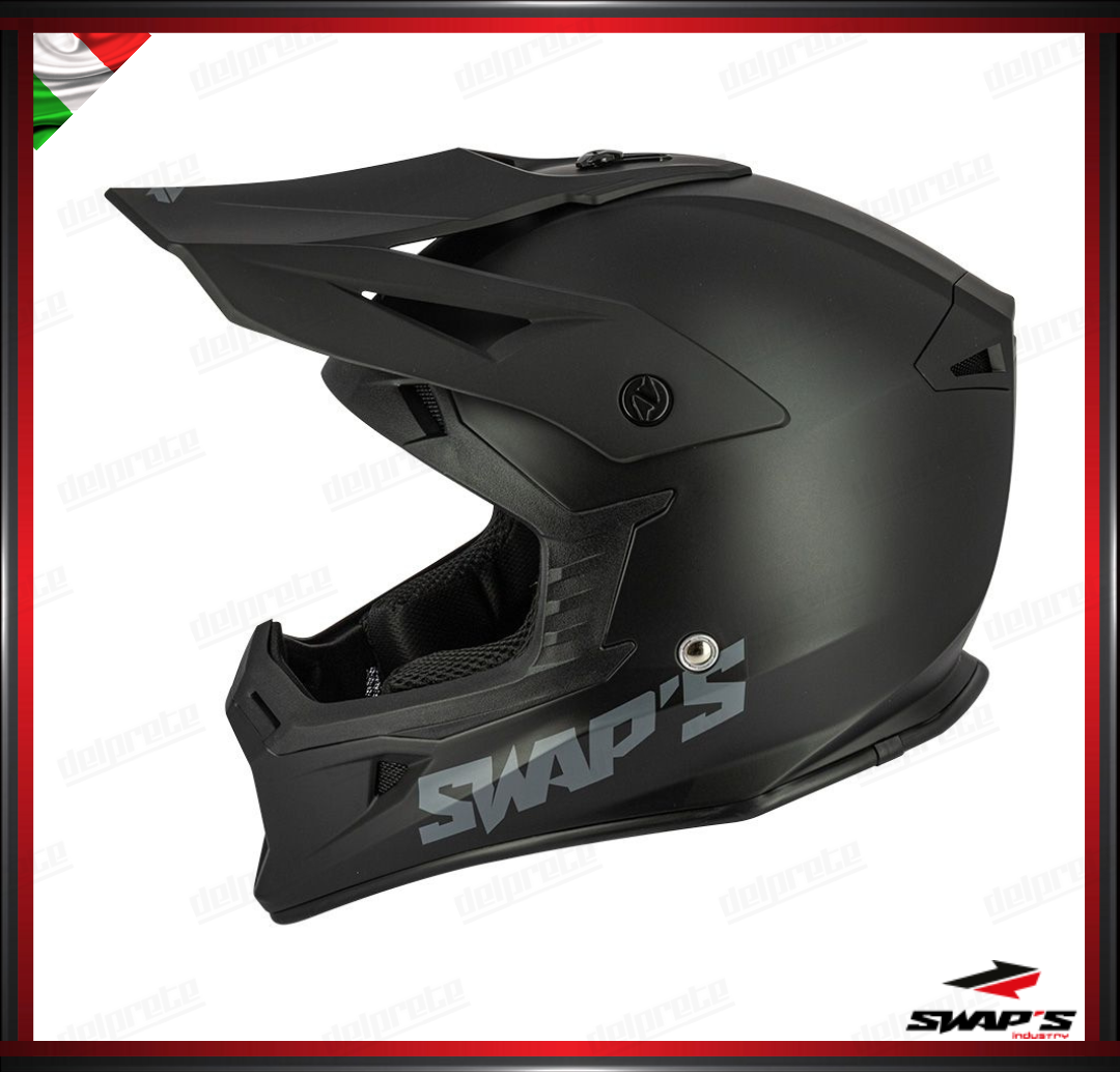 CASCO ENDURO CROSS - SWAPS S818 NERO OPACO