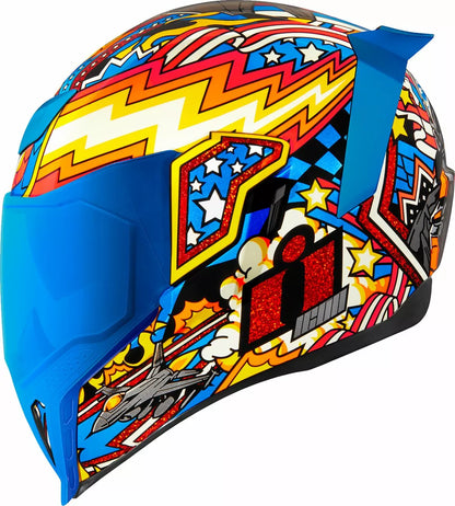 CASCO INTEGRALE - ICON AIRFLITE FLYBOY - OMOLOGATO ECE 2206 AVIATORE