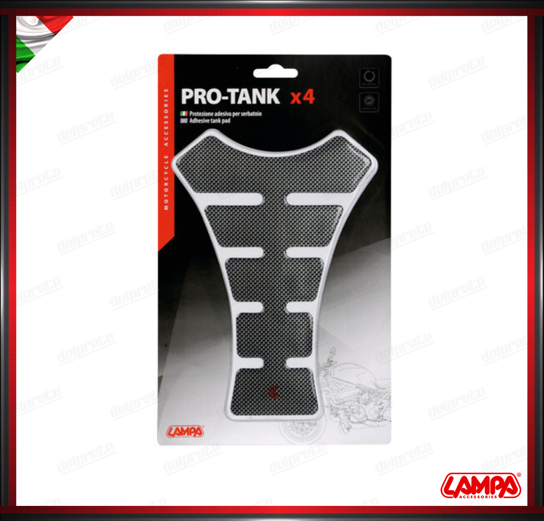 PRO TANK X4 PROTEZIONE ADESIVA PER SERBATOIO CARBON LOOK UNIVERSALE LAMPA PARASERBATOIO