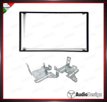 MASCHERINA 2DIN KIT MONTAGGIO AUTORADIO TOYOTA AYGO X (AB70) 2022> NERO - AUDIODESIGN