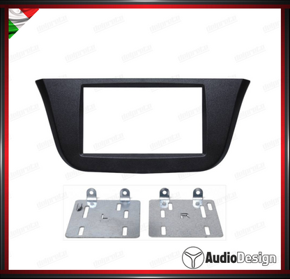 MASCHERINA 2DIN KIT MONTAGGIO AUTORADIO IVECO DAYLI 2015>2019 NERO - AUDIODESIGN