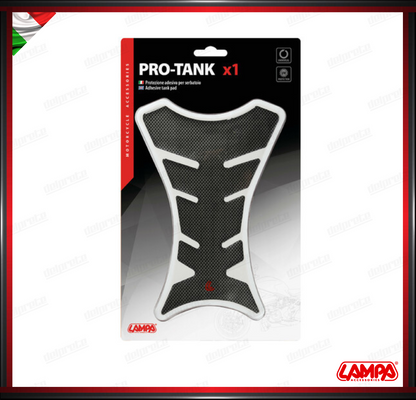 PRO TANK X1 PROTEZIONE ADESIVA PER SERBATOIO CARBON LOOK UNIVERSALE LAMPA PARASERBATOIO