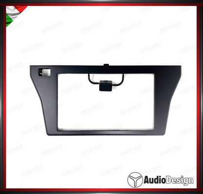 MASCHERINA 2DIN KIT MONTAGGIO AUTORADIO OPEL COMBO / CITROEN BERLINGO NERO - AUDIODESIGN