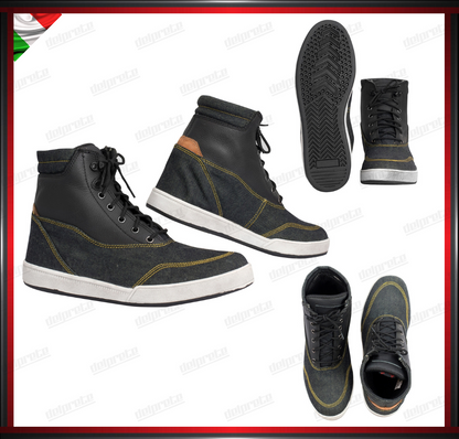 STIVALETTI SCARPE SPORTIVE DA MOTO SNEAKER CON PROTEZIONI OMOLOGATE CE