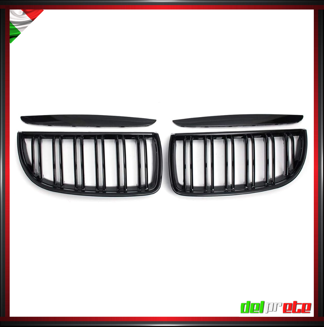 SET GRIGLIA RENI BMW SERIE 3 E90 E91 (05-09) PRE RESTYLING CALANDRA MASCHERINA
