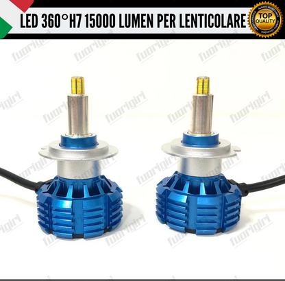 KIT FULL LED H7 360° GRADI PER LENTICOLARI FORD B-MAX B MAX CANBUS 100% NO ERROR (faro lenticolare)