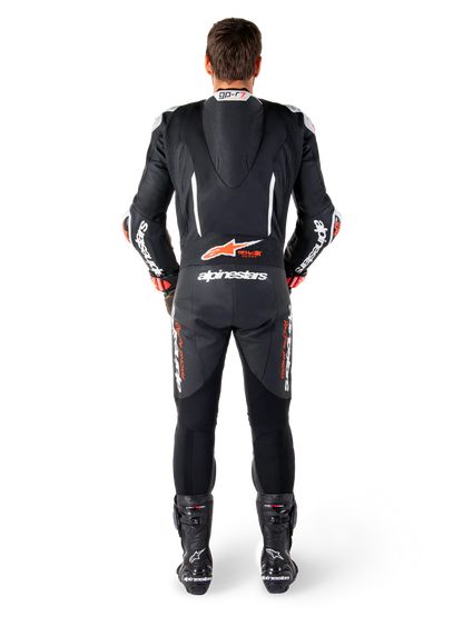 ALPINESTARS - TUTA IN PELLE GP-R7 - 1 PEZZO UOMO INTERA NERO BIANCO E ROSSO