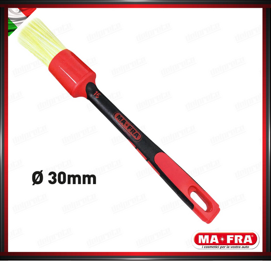 MAFRA - PENNELLO 30mm LIME BRUSH CAR DETAILER PULIZIA INTERNO ESTERNO AUTO MOTO