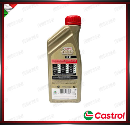 CASTROL EDGE - 5W-40 1 LITRO OLIO MOTORE TURBO DIESEL SINTETICO