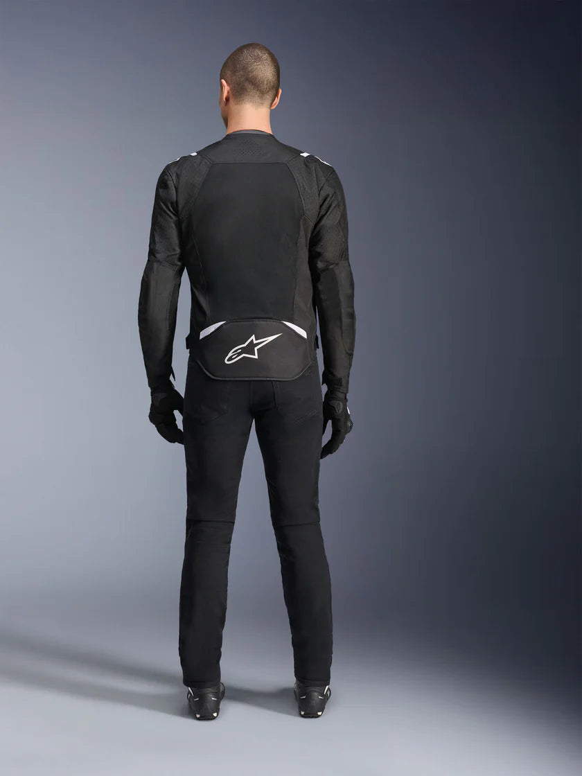ALPINESTARS - GIACCA MOTO UOMO T-SPS AIR V2 BIANCO E NERO IN TESSUTO CON PROTEZIONI