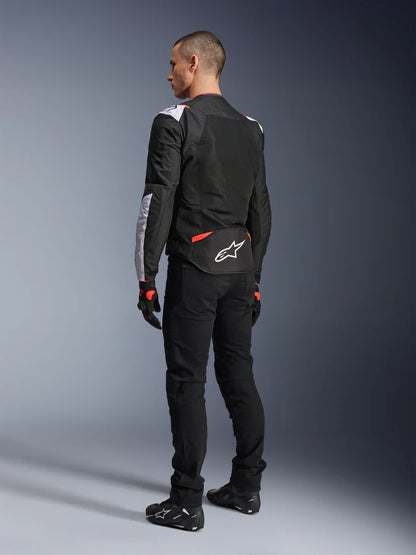 ALPINESTARS - GIACCA MOTO UOMO T-SPS AIR V2 ROSSO E BIANCO IN TESSUTO CON PROTEZIONI