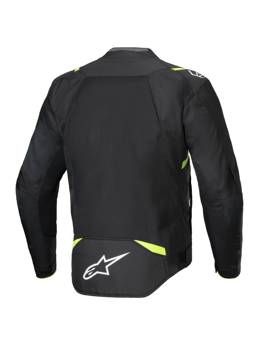 ALPINESTARS - GIACCA MOTO UOMO T-SPS AIR V2 NERO E GIALLO IN TESSUTO CON PROTEZIONI