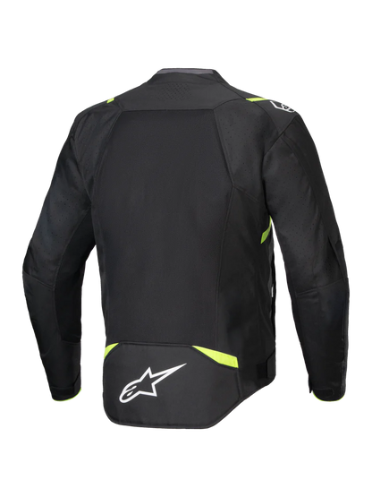 ALPINESTARS - GIACCA MOTO UOMO T-SPS AIR V2 NERO E GIALLO IN TESSUTO CON PROTEZIONI